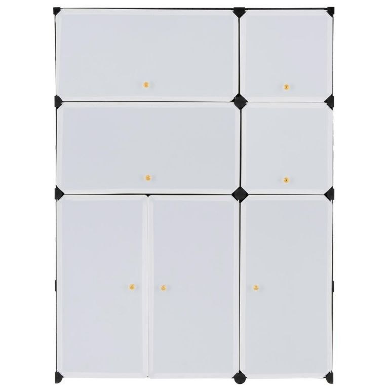 Regał czarno-biały - system wtykowy